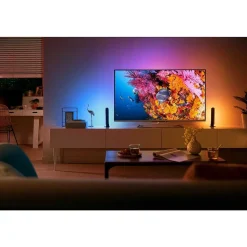 Kit De Base Double Philips Hue Ambiance White & Color Play Lightbar Led Noir, 2 Lumieres, Changeur De Couleurs