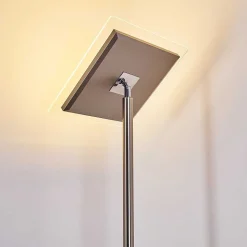 Lampadaire A Vasque Veteli Led Acier Inoxydable, 2 Lumieres