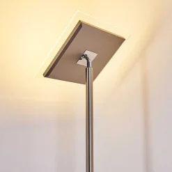 Lampadaire A Vasque Veteli Led Acier Inoxydable, 2 Lumieres