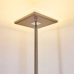 Lampadaire A Vasque Veteli Led Acier Inoxydable, 2 Lumieres