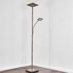 Lampadaire A Vasque Veteli Led Acier Inoxydable, 2 Lumieres