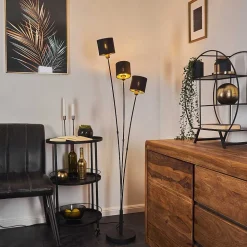 Lampadaire Alsen Noir, 3 Lumieres