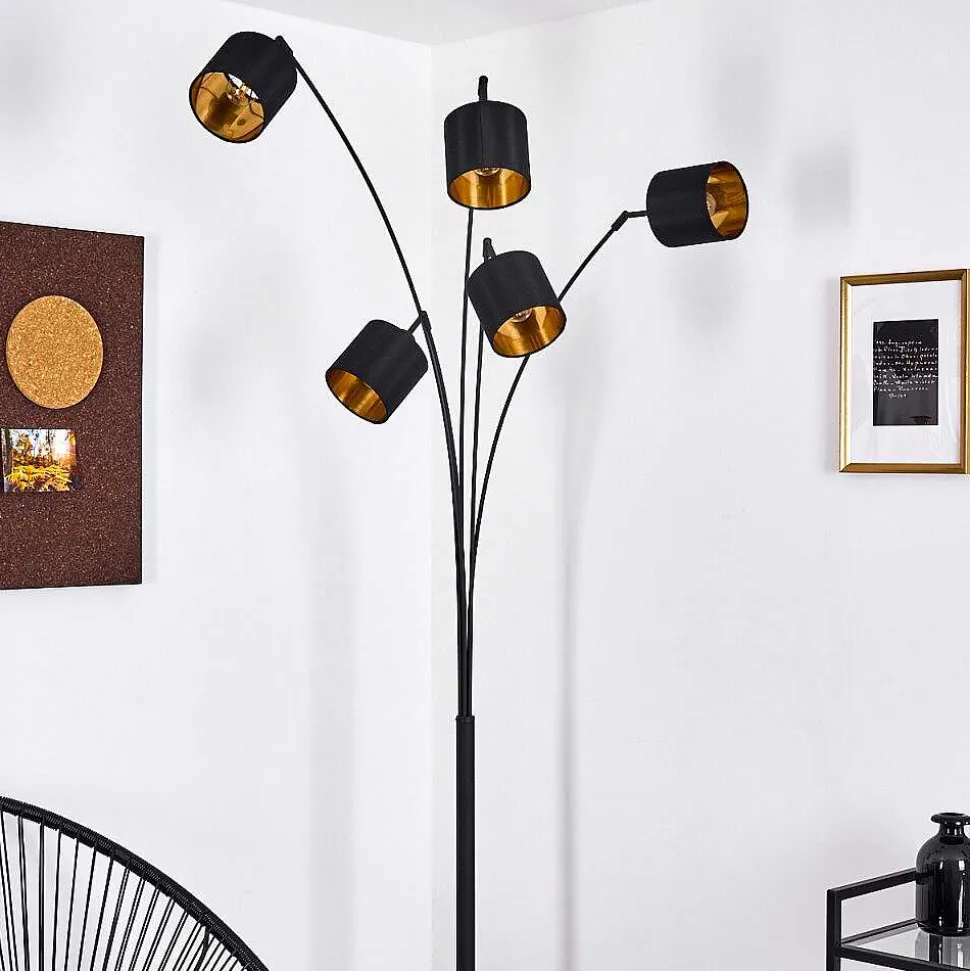 Lampadaire Alsen Noir, 5 Lumieres