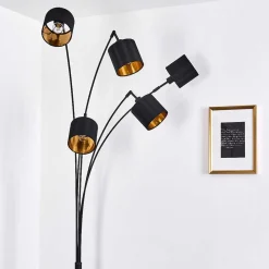 Lampadaire Alsen Noir, 5 Lumieres
