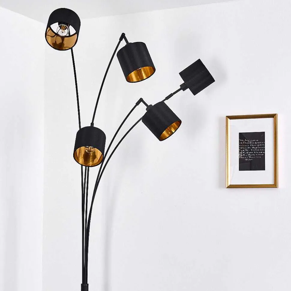 Lampadaire Alsen Noir, 5 Lumieres