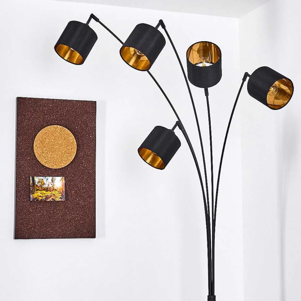 Lampadaire Alsen Noir, 5 Lumieres