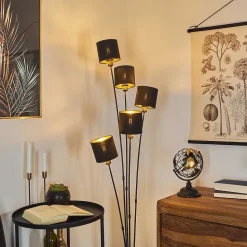 Lampadaire Alsen Noir, 5 Lumieres