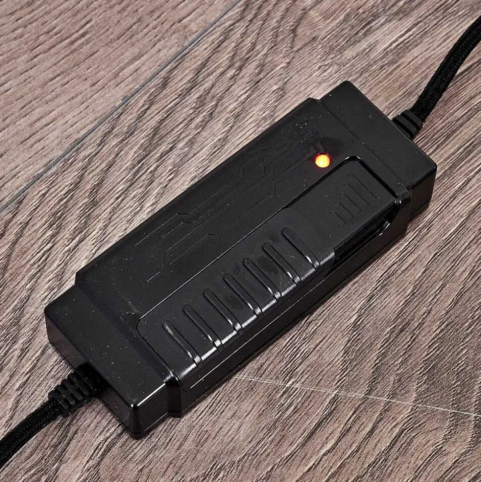 Lampadaire Bansberia Led Bois Clair, Noir, 1 Lumiere