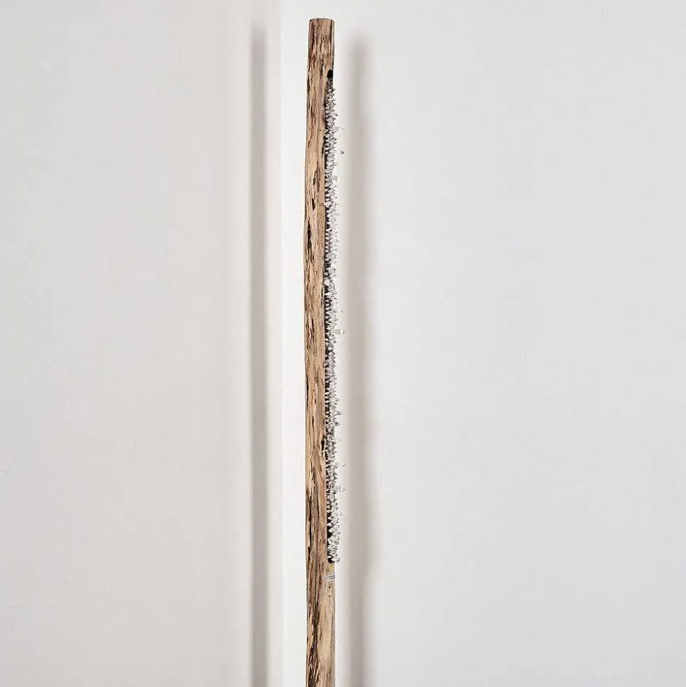 Lampadaire Bansberia Led Bois Clair, Noir, 1 Lumiere