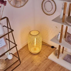 Lampadaire Batumi Noir, 1 Lumiere