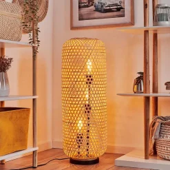 Lampadaire Bauro Ecru, Noir, 3 Lumieres