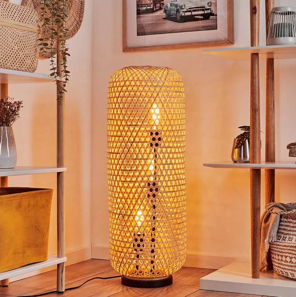 Lampadaire Bauro Ecru, Noir, 3 Lumieres