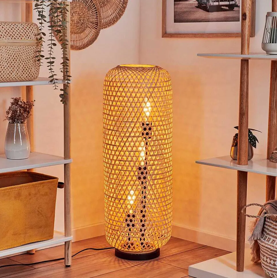 Lampadaire Bauro Ecru, Noir, 3 Lumieres