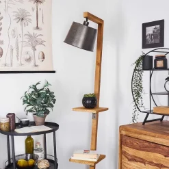 Lampadaire Baval Ecru, 1 Lumiere