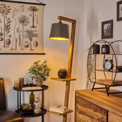 Lampadaire Baval Ecru, 1 Lumiere