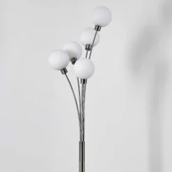 Lampadaire Bernado Nickel Mat, 5 Lumieres