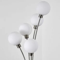 Lampadaire Bernado Nickel Mat, 5 Lumieres