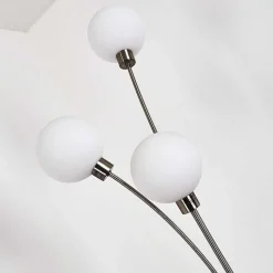 Lampadaire Bernado Nickel Mat, 3 Lumieres