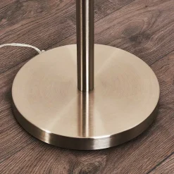 Lampadaire Bernado Nickel Mat, 3 Lumieres