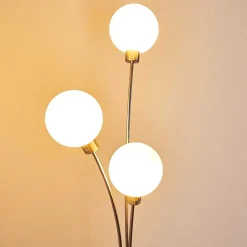 Lampadaire Bernado Nickel Mat, 3 Lumieres