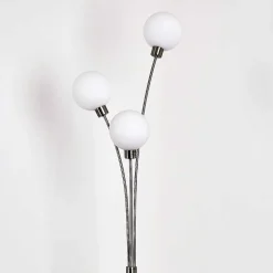 Lampadaire Bernado Nickel Mat, 3 Lumieres