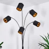 Lampadaire Bhutan Noir, 5 Lumieres