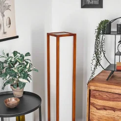 Lampadaire Blandin Bois Fonce, 2 Lumieres