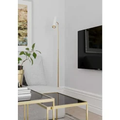 Lampadaire By Rydens Pulse Or, Blanc, 1 Lumiere