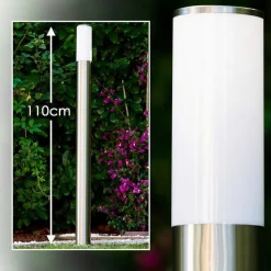 Lampadaire Caserta Acier Inoxydable, 1 Lumiere