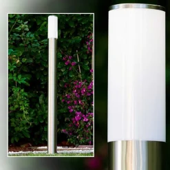 Lampadaire Caserta Acier Inoxydable, 1 Lumiere