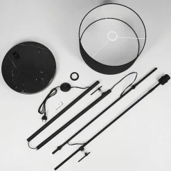 Lampadaire Chassagne Noir, 1 Lumiere