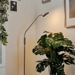 Lampadaire Chirep Led Nickel Mat, 1 Lumiere