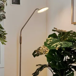 Lampadaire Chirep Led Nickel Mat, 1 Lumiere