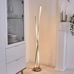 Lampadaire Concord Led Argente, 1 Lumiere