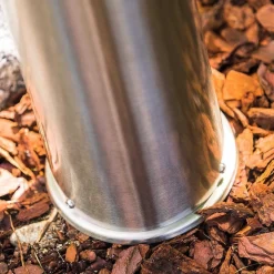 Lampadaire D'Exterieur Dakar Acier Inoxydable, 1 Lumiere