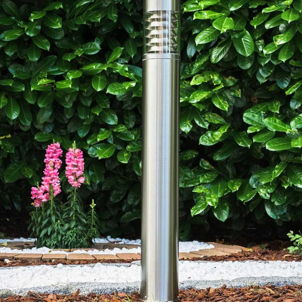 Lampadaire D'Exterieur Dakar Acier Inoxydable, 1 Lumiere