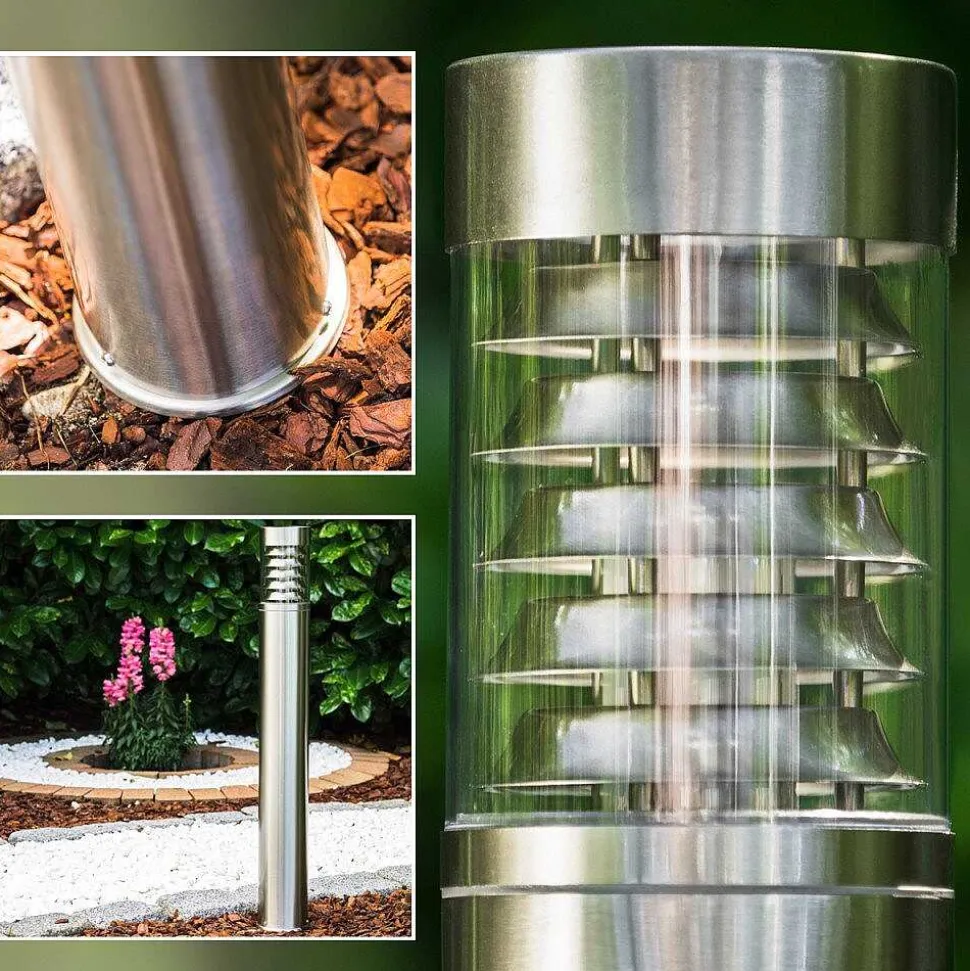 Lampadaire D'Exterieur Dakar Acier Inoxydable, 1 Lumiere