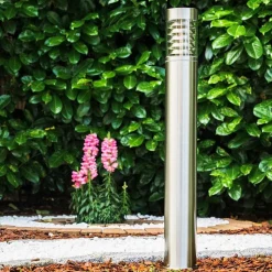 Lampadaire D'Exterieur Dakar Acier Inoxydable, 1 Lumiere