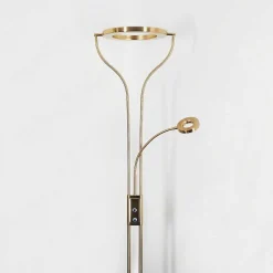 Lampadaire Donna Led Laiton, 2 Lumieres
