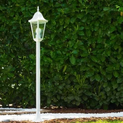 Lampadaire Exterieur Bristol Blanc, 1 Lumiere