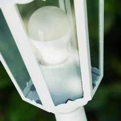 Lampadaire Exterieur Bristol Blanc, 1 Lumiere