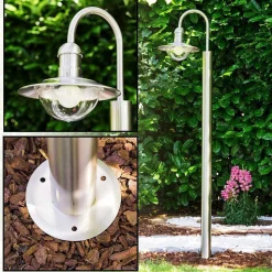 Lampadaire Exterieur Elima Acier Inoxydable, 1 Lumiere