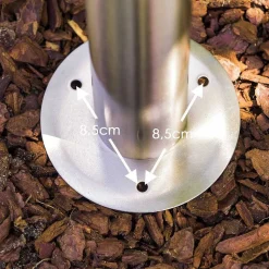 Lampadaire Exterieur Elima Acier Inoxydable, 1 Lumiere