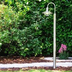 Lampadaire Exterieur Elima Acier Inoxydable, 1 Lumiere