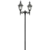 Lampadaire Exterieur Konstsmide Pallas Noir, 2 Lumieres
