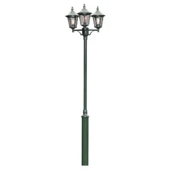 Lampadaire Exterieur Konstsmide Virgo Vert, 3 Lumieres