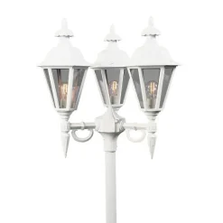 Lampadaire Exterieur Konstsmide Pallas Blanc, 3 Lumieres
