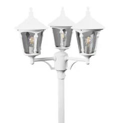 Lampadaire Exterieur Konstsmide Virgo Blanc, 3 Lumieres