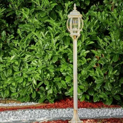 Lampadaire Exterieur Lentua Or, 1 Lumiere