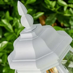 Lampadaire Exterieur Lentua Blanc, 1 Lumiere